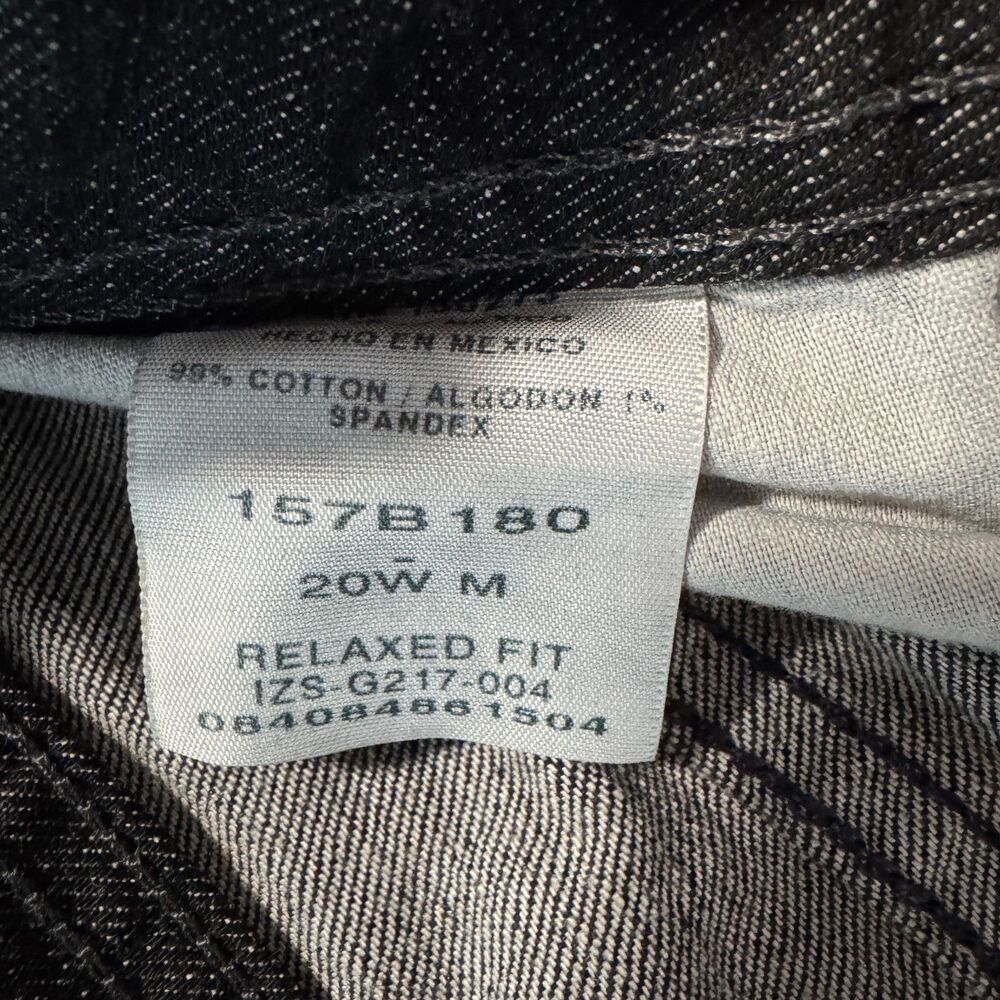 Lee Riders Instantly Slims You Jeans Relaxed Fit Onyx Stretch - Size: 20W M - Picture 10 of 12